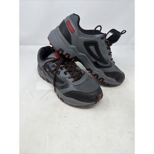 FILA Reminder Mens Gray Leather Lace Up Athletic Hiking Shoe Size 9